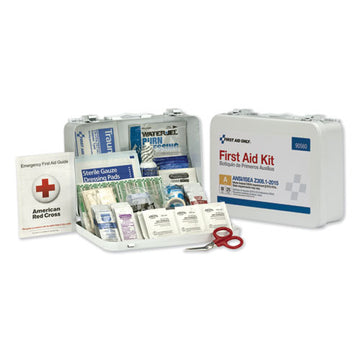 First Aid Only™ Ansi Class A 25 Person Bulk First Aid Kit For 25 People, 89 Pieces, Metal Case freeshipping - TVN Wholesale